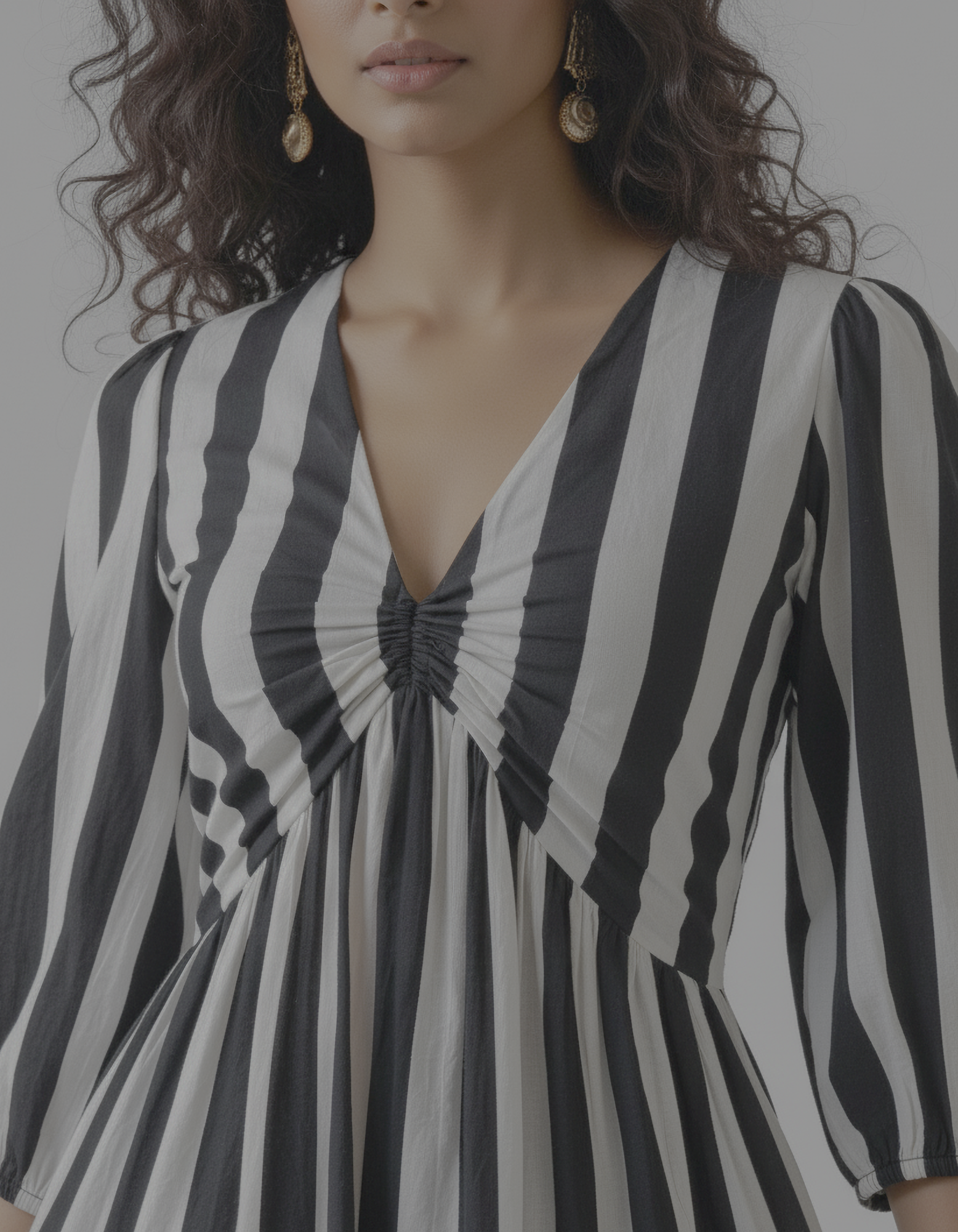 The Noir Dress | Elegant Black & White Striped Tiered Dress Fancy Pastels The Fancy Pastels The Noir Dress | Elegant Black & White Striped Tiered Dress Fancy Pastels The Fancy Pastels