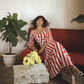 Scarlett Stripe Midi Dress