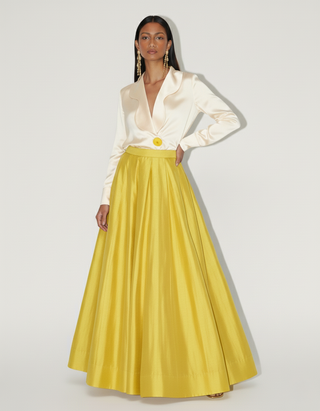 Ivory Satin Shirt