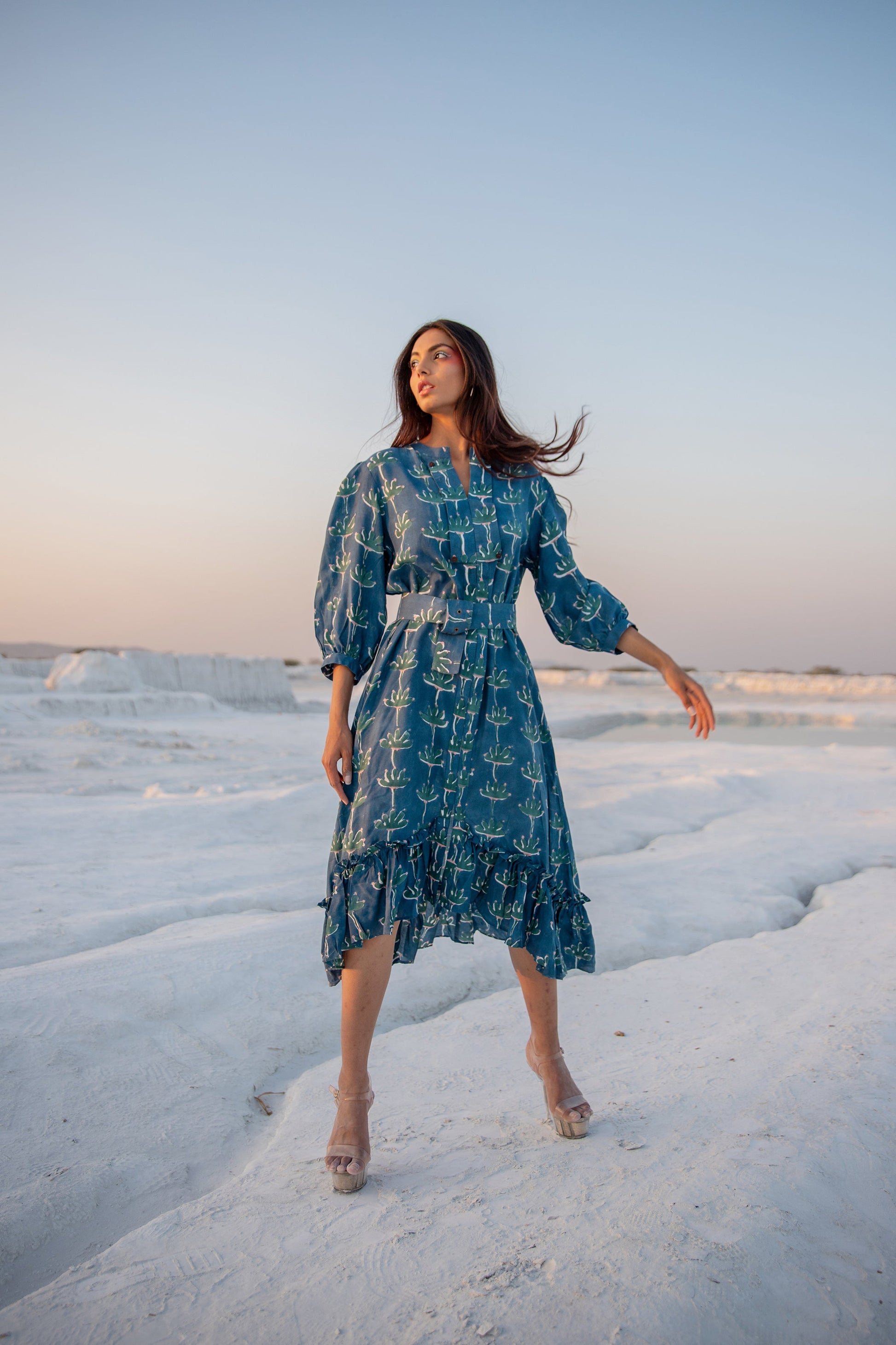 Victoria Ruffle Dress (6440356217001)