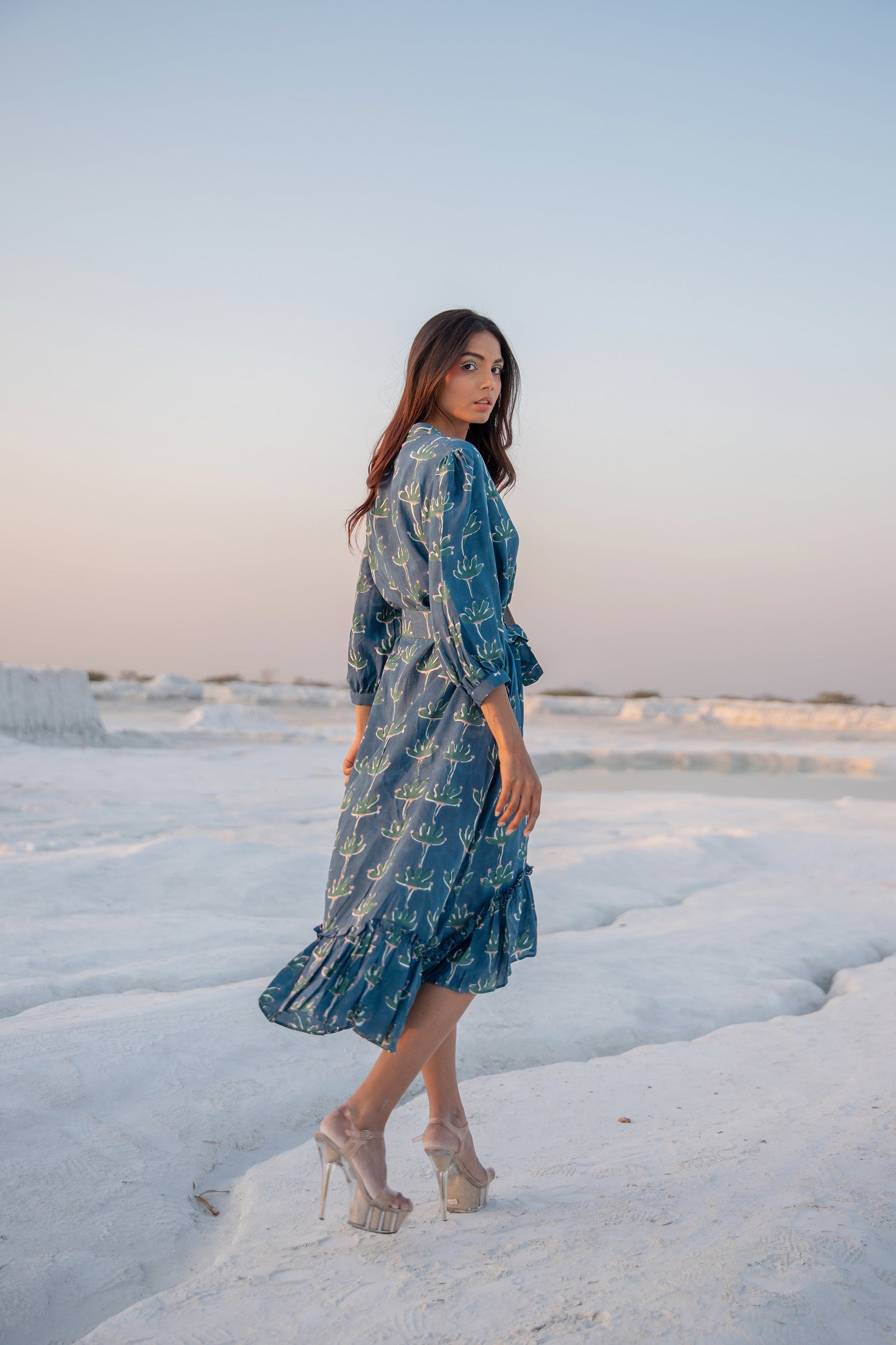 Victoria Ruffle Dress (6440356217001)