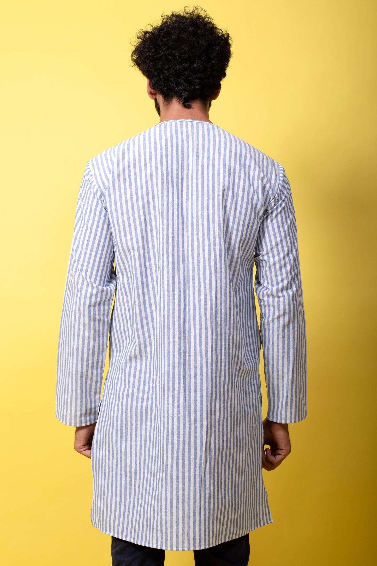Blue Stripes Kurta (4249900056619)