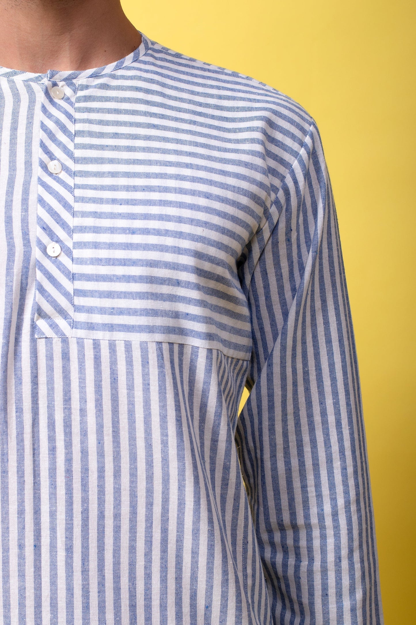 Blue Stripes Kurta (4249900056619)