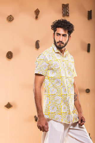 Yellow Floral Shirt (1639619592235)