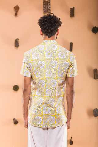 Yellow Floral Shirt (1639619592235)