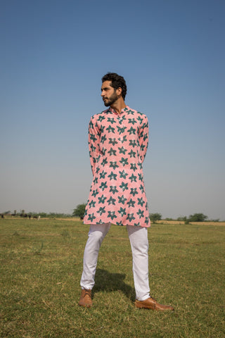 Peach Blossom Kurta