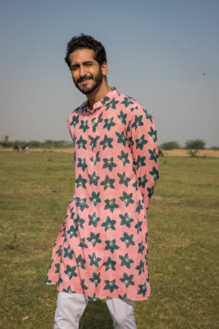 Peach Blossom Kurta