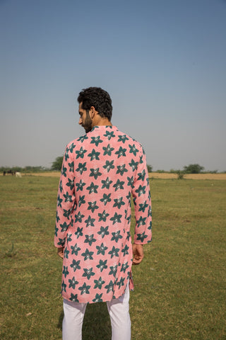 Peach Blossom Kurta