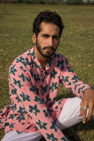 Peach Blossom Kurta