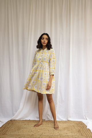 Yellow Floral Dress