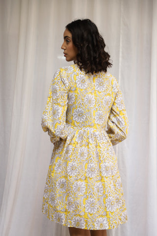 Yellow Floral Dress