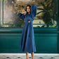 Alyssa Blue Midi Dress