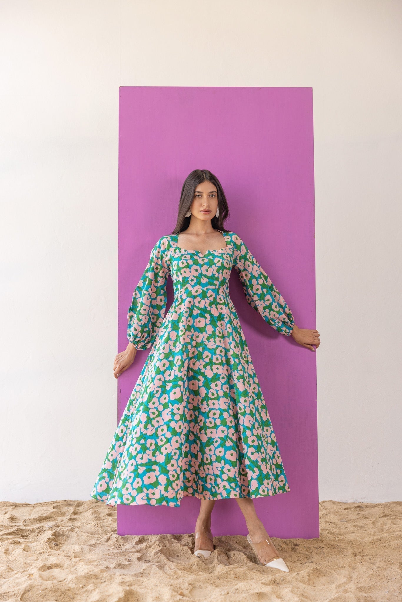 Something Blue Midi Dress