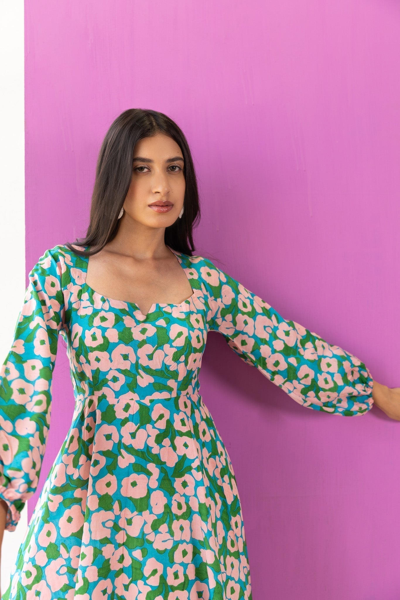 Something Blue Midi Dress