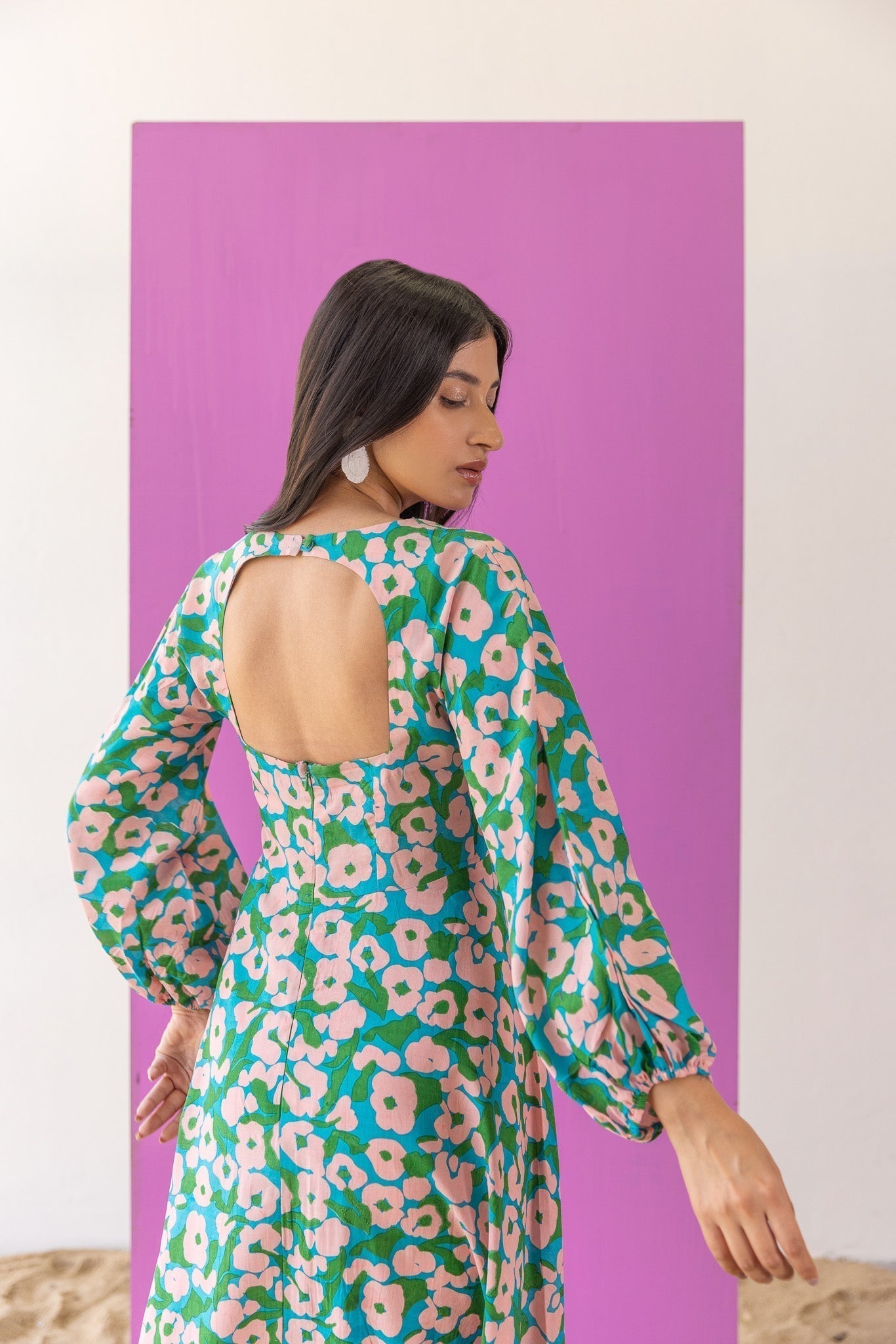 Something Blue Midi Dress