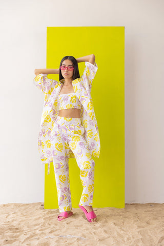 Lemon-rose 3 piece Co-ord Set