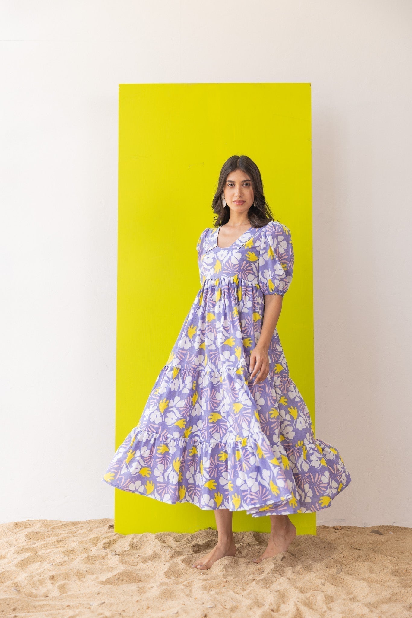 Slushie Frill Midi Dress