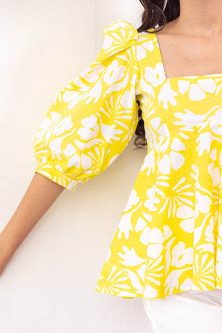 Pinacolada Peplum Top