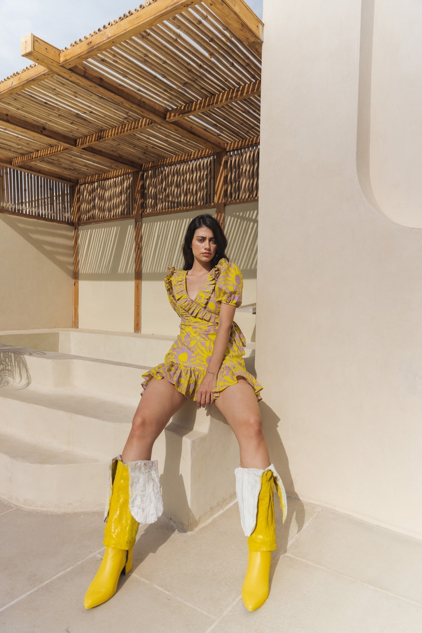 Limey Lemon Mini Dress