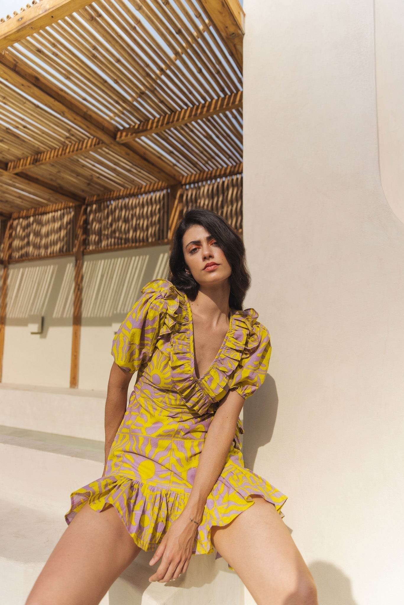 Limey Lemon Mini Dress