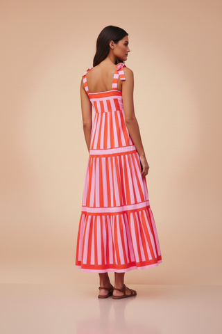 Riviera Stripe Midi Dress