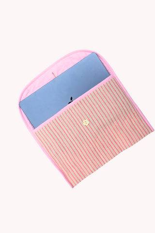 Pink Stripes Laptop Sleeve