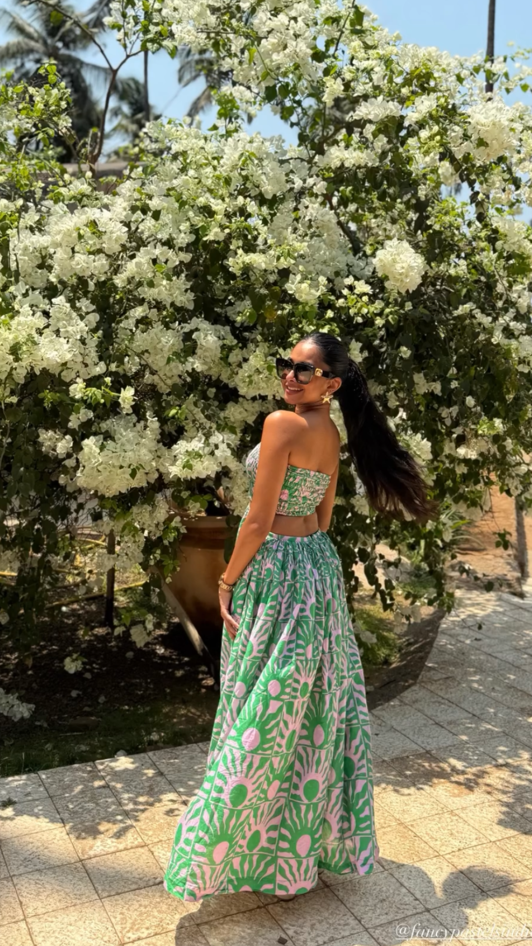 Sunny Guava Off Shoulder Dress