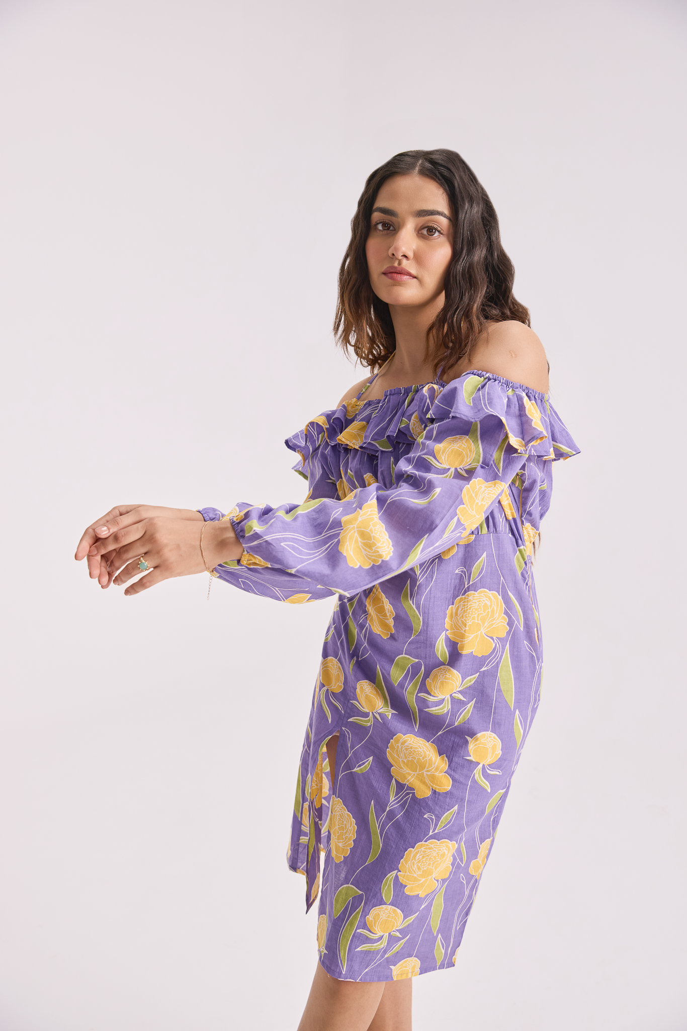 The Sundowner Off Shoulder Dress