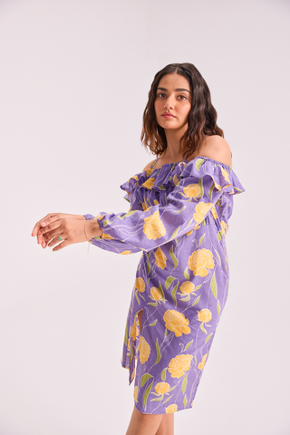 The Sundowner Off Shoulder Dress