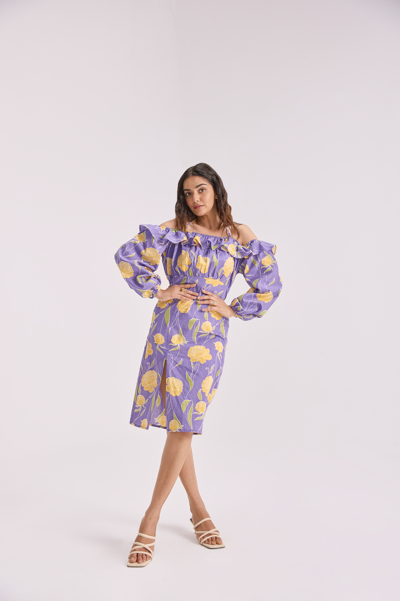The Sundowner Off Shoulder Dress