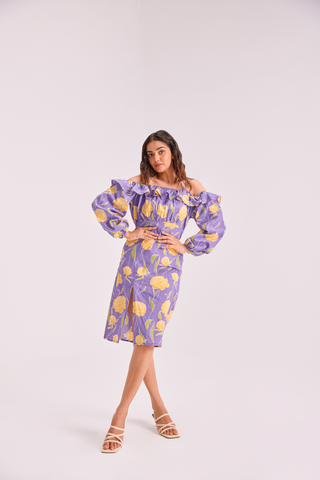The Sundowner Off Shoulder Dress