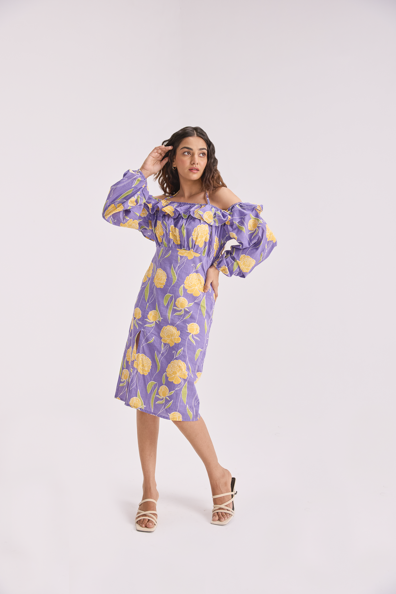 The Sundowner Off Shoulder Dress