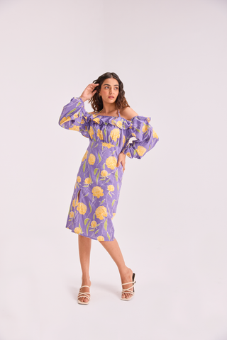 The Sundowner Off Shoulder Dress