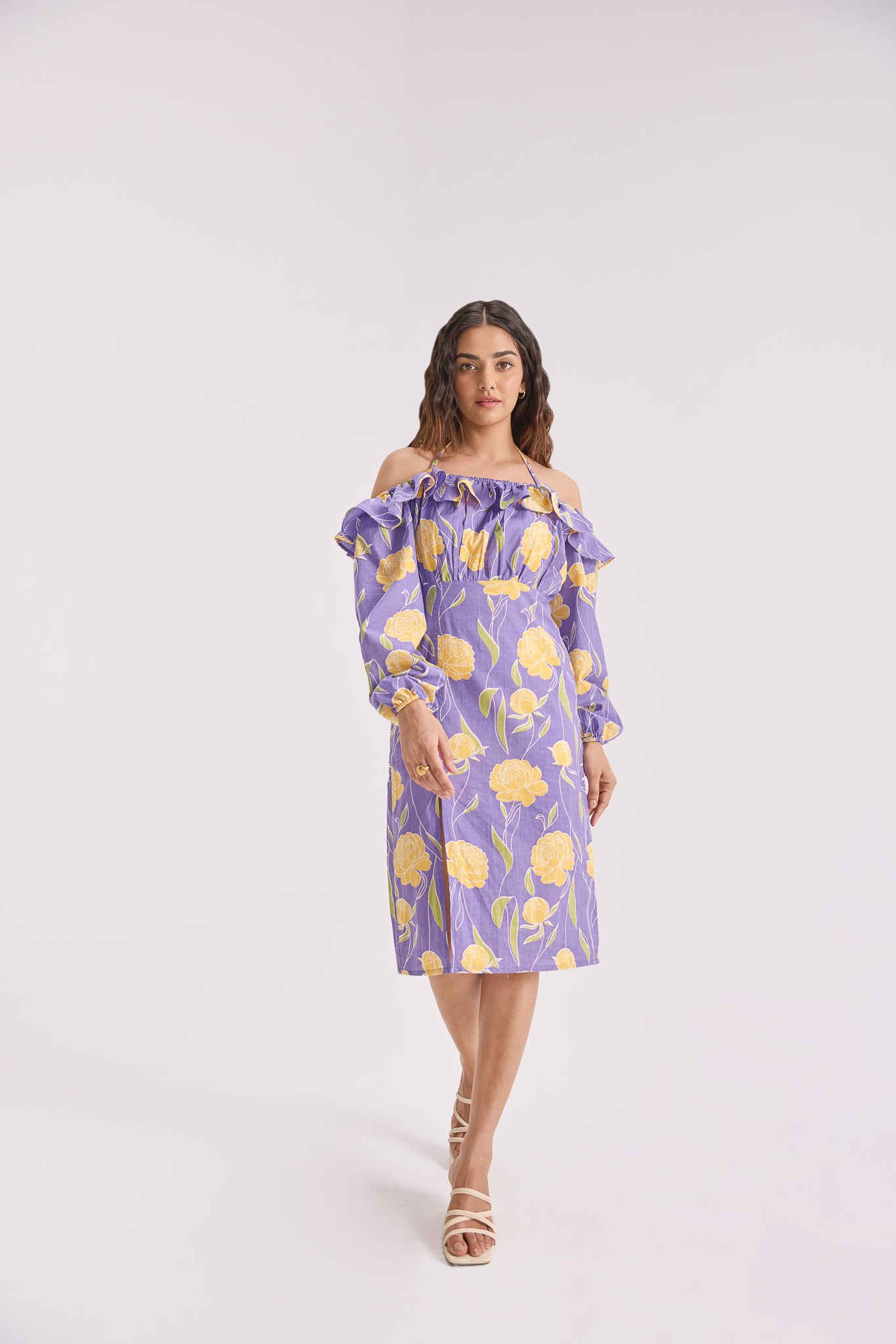 The Sundowner Off Shoulder Dress