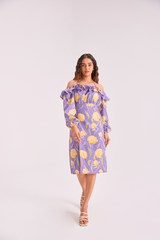 The Sundowner Off Shoulder Dress