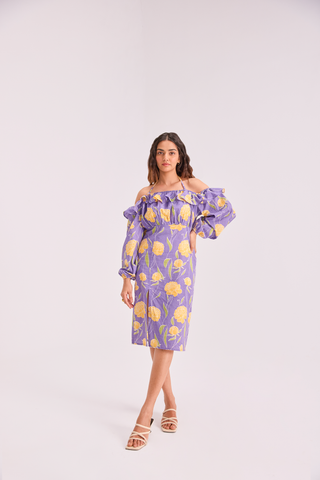The Sundowner Off Shoulder Dress