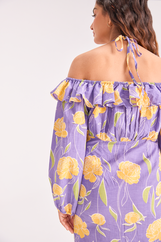 The Sundowner Off Shoulder Dress